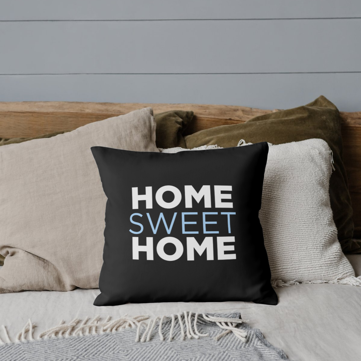 Inspirational and faith-themed decorative pillows display