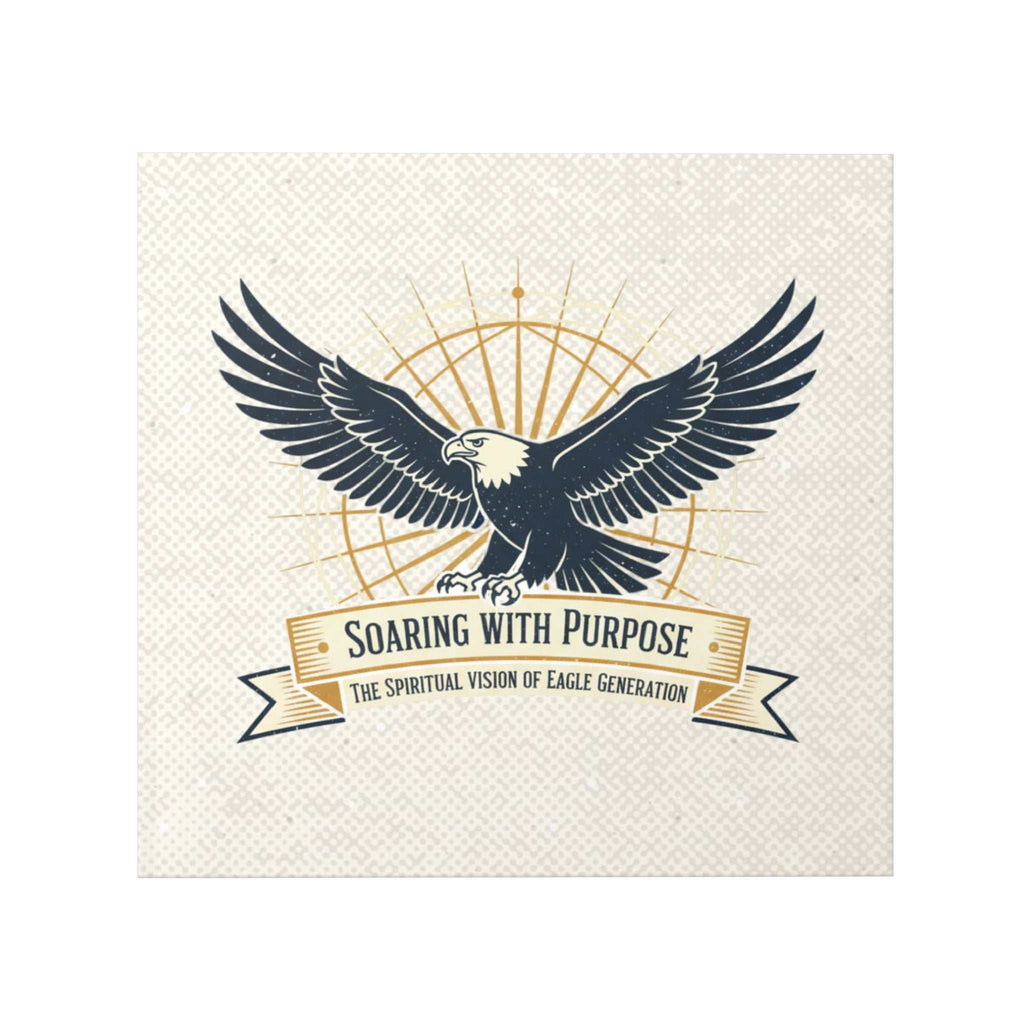 Professional-grade photo book titled The Spiritual Vision of Eagle Generation with glossy hardcover and vibrant full-color images