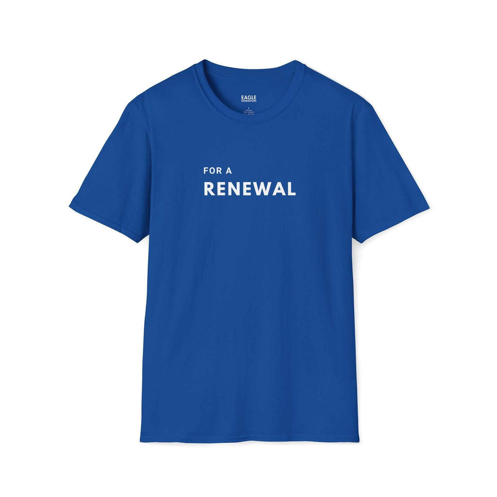 For A Renewal T-Shirt made of 100% cotton with classic fit and tear-away label, inspiring faith and renewal.