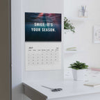 Good Vibes Calendar 2026 with colorful uplifting quotes and motivational designs