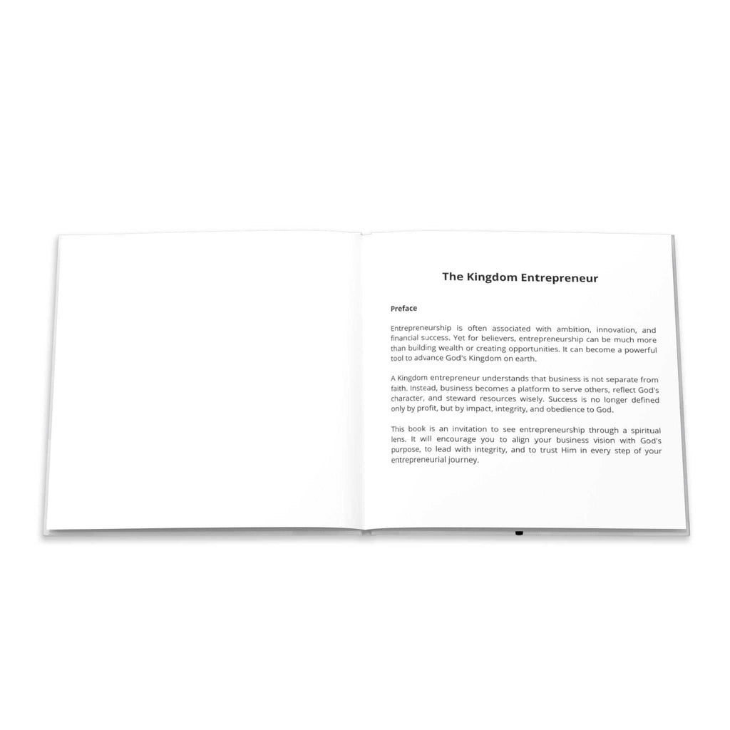 The Kingdom Entrepreneur professional photo book with durable hardcover and vivid full-color prints