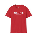 Disciple Life T-Shirt with bold mission design, 100% cotton classic fit tee