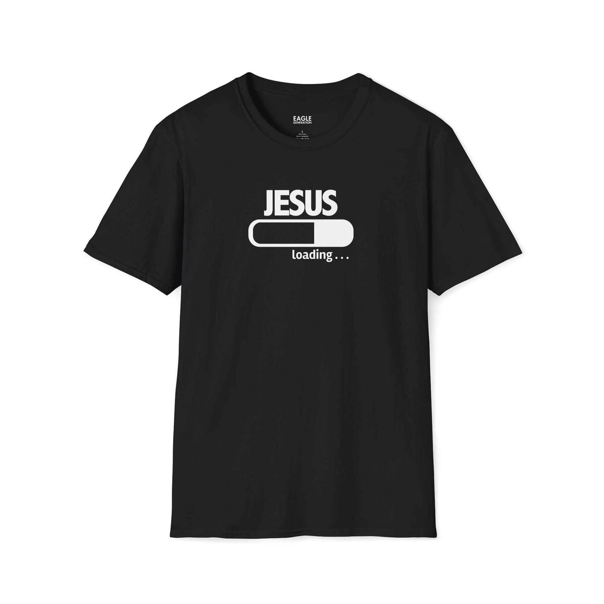 Jesus Loading T-Shirt made of 100% cotton with classic fit and tear-away label