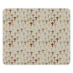 Abstract Crosses Mouse Pad with multicolored crosses pattern