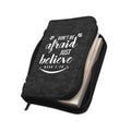 Believe Bible Cover with "Don't be afraid just believe Mark 5:36" text