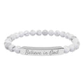 Believe in God bracelet made of durable 316L surgical stainless steel, symbolizing faith and devotion