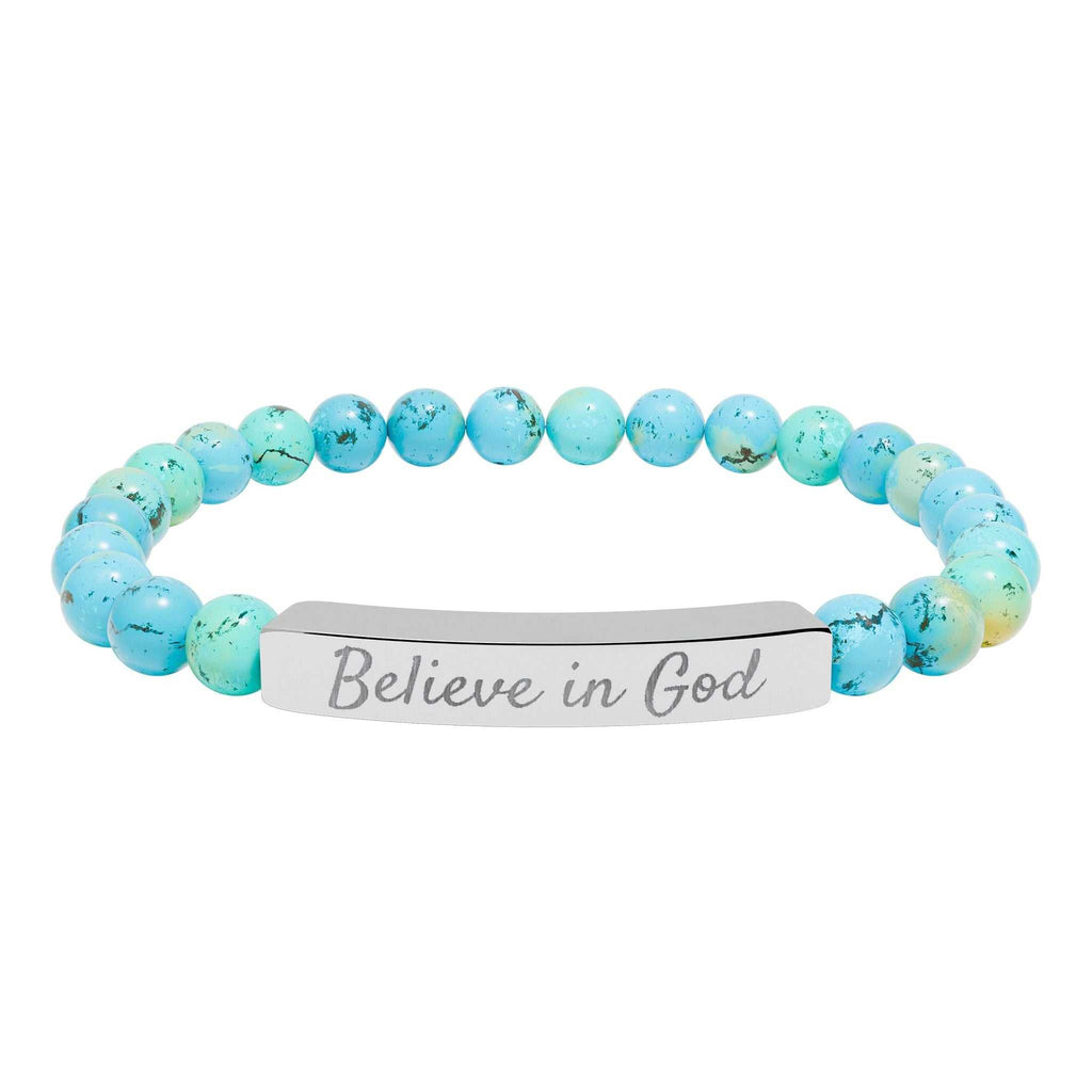 Believe in God Bracelet made of durable surgical stainless steel with faith-inspired design