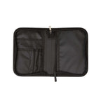 Bible cover with multiple interior pockets for notes and pens