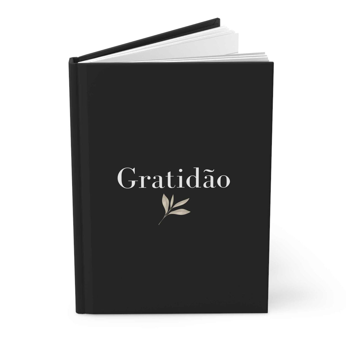 Gratidão Journal with matte finish, 150 lined pages, elegant design for gratitude journaling and reflection