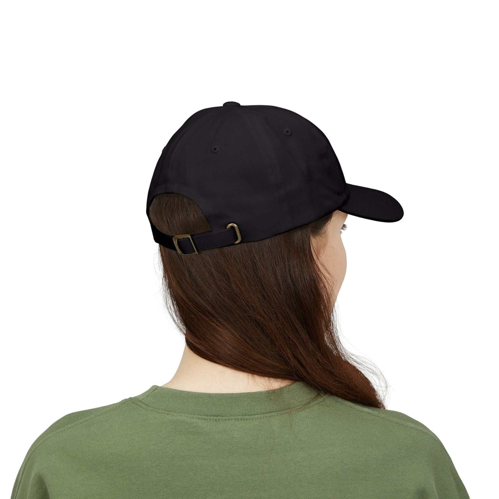 Black Isaiah 40:31 Cap with antique brass buckle closure