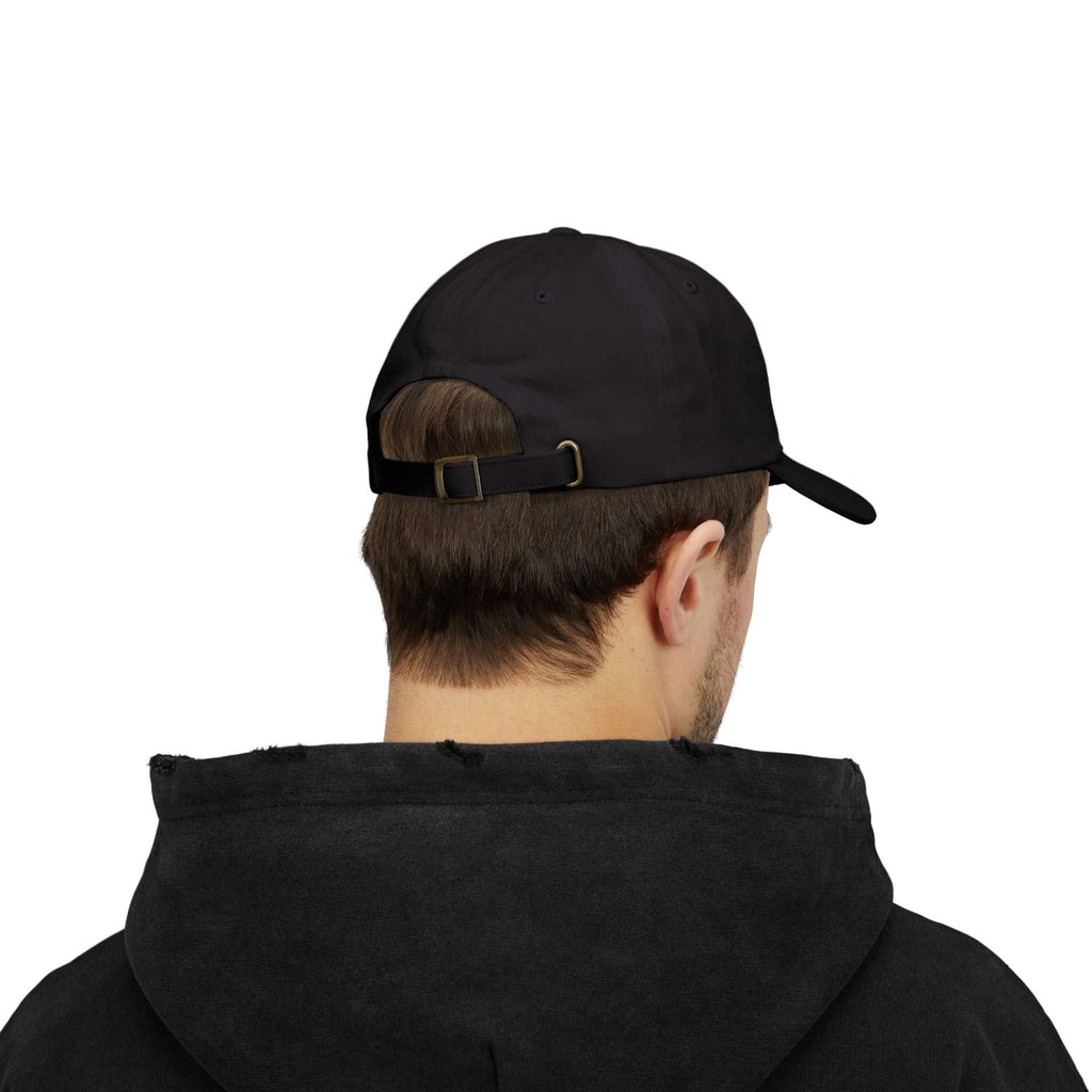 Black Jesus is King Cap with antique brass buckle closure