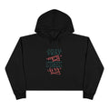 Black Pray More Crop Hoodie