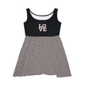 Black and white Love Skater Dress with sleeveless top