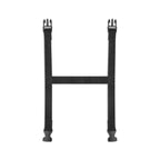 Black buckled carrying strap for Bible verse picnic blanket