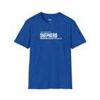 Blue Psalm 23 T-shirt with "The Lord is my Shepherd" text