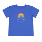 Blue T-Shirt with rainbow design and "I'm a Rainbow of God's Promises" text, soft cotton faith-inspired tee