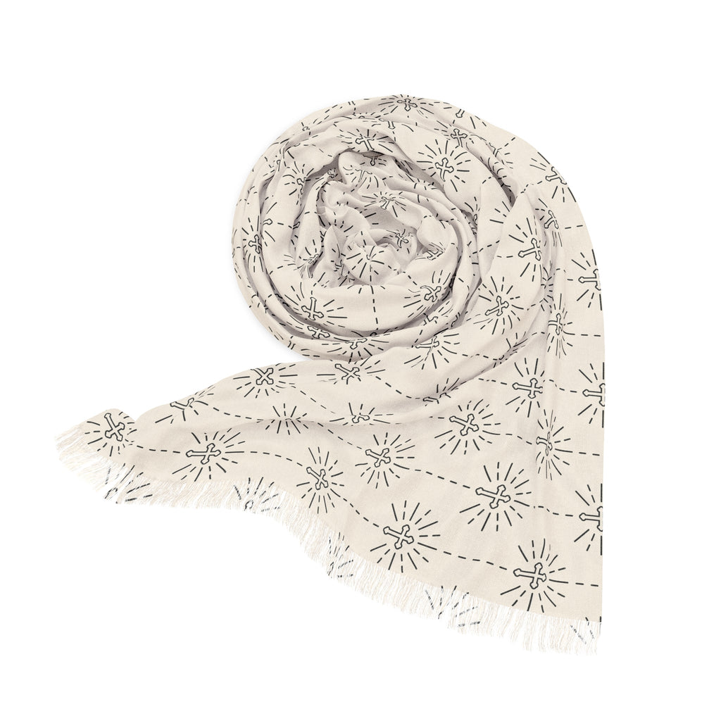 Christian Light Scarf long lightweight transparent scarf
