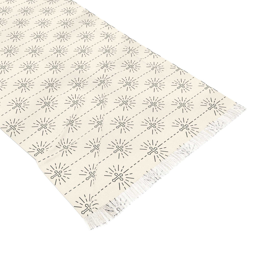 Christian Light Scarf with transparent, lightweight polyester fabric