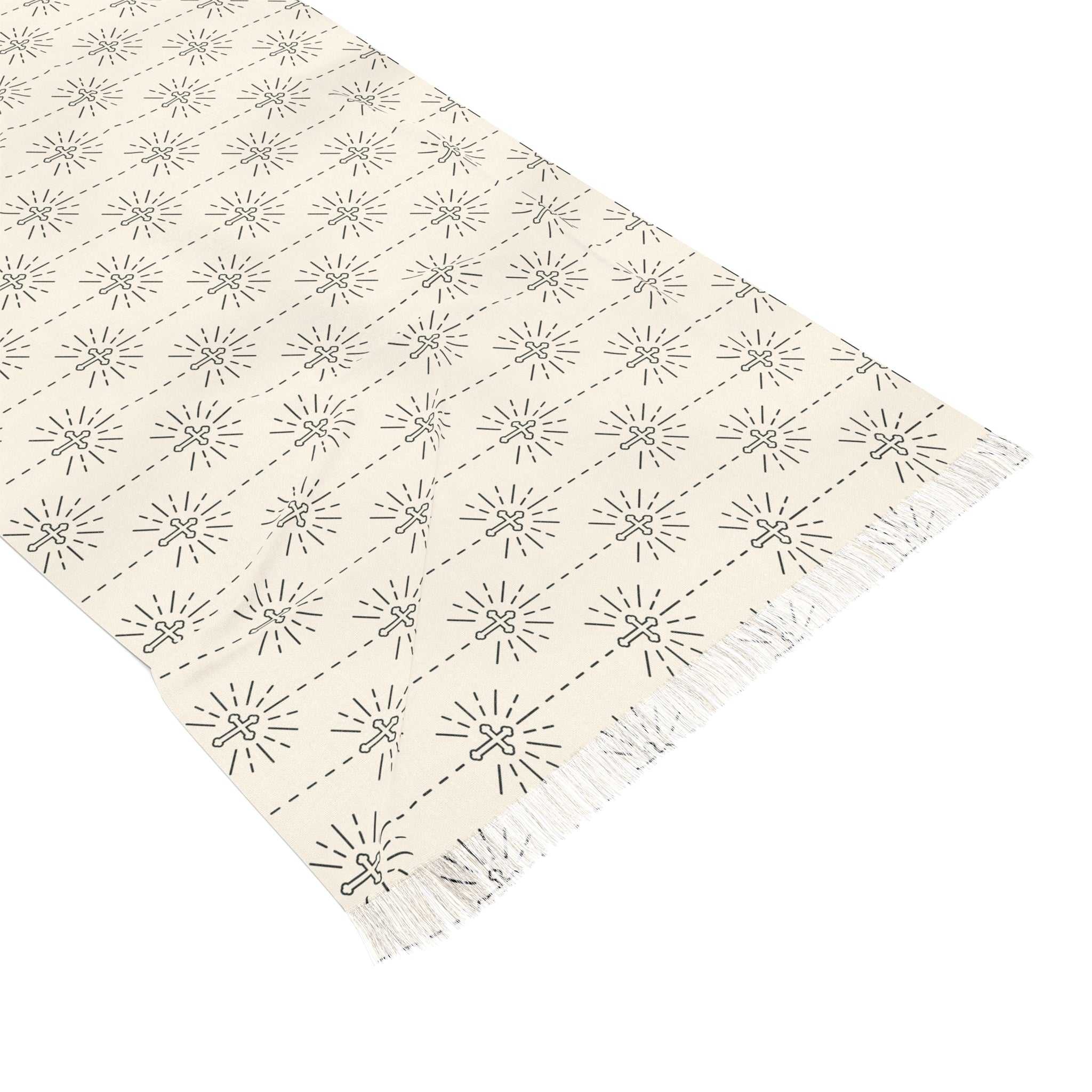 Christian Light Scarf with transparent, lightweight polyester fabric