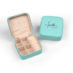Compact Christian travel case with plush interior and zipper closure