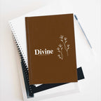 Divine Vision Board hardcover notebook with brown cover