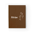 Divine Vision Board hardcover notebook with floral design