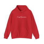 Unisex Eagle Generation Hoodie in heavy cotton-polyester blend with kangaroo pocket and color-matched drawstring hood
