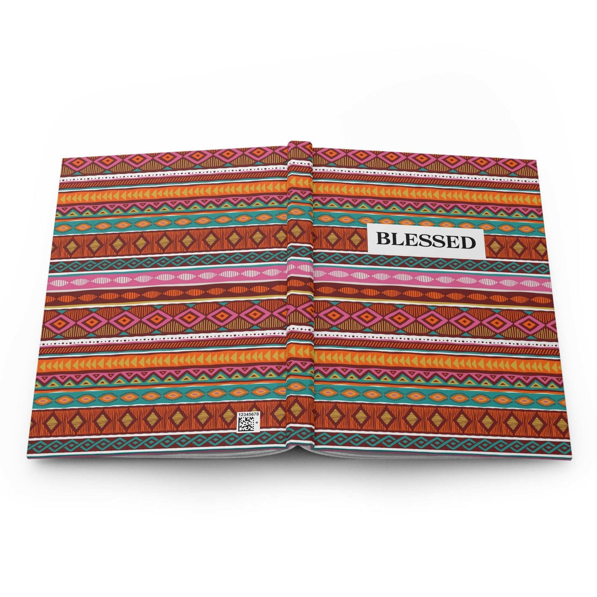 Elegant Blessed Journal with full wraparound print and matte finish pages