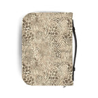 Ethnic Bible Cover made of PU leather, featuring black handle