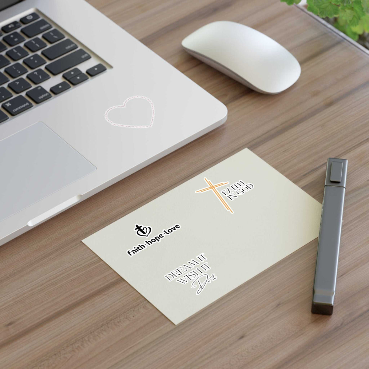 Faith-Inspired Sticker Sheets with motivational faith symbols