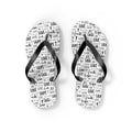 Faith Hope Flip Flops with black straps