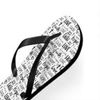 Faith Hope Flip Flops with faith, hope, and love text design