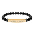 Elegant Faith & Love Bracelet made of 316L stainless steel, durable and hypoallergenic accessory