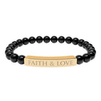 Elegant Faith & Love Bracelet made of 316L stainless steel, durable and hypoallergenic accessory