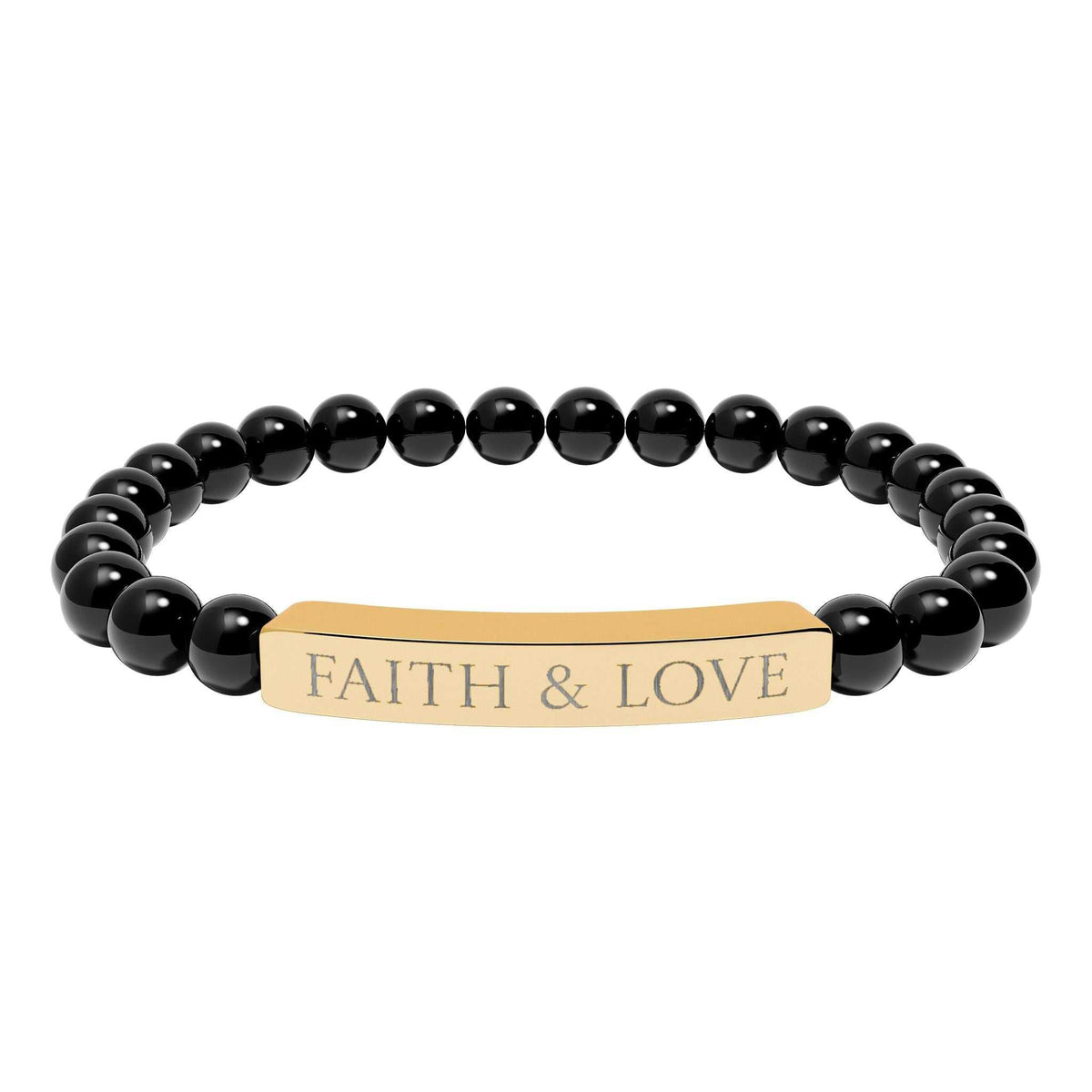 Elegant Faith & Love Bracelet made of 316L stainless steel, durable and hypoallergenic accessory