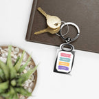 Faith & Love Keyring with colorful words Faith Hope Grace Love