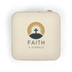 Faith & Sparkle Travel Case compact jewelry case with zipper closure