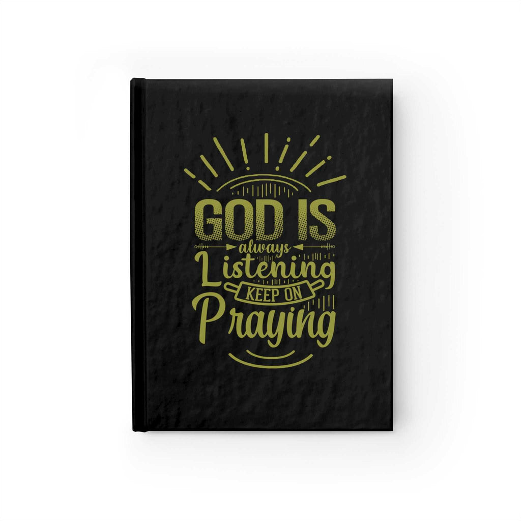 Faithful God Vision Board hardcover journal with motivational gold text