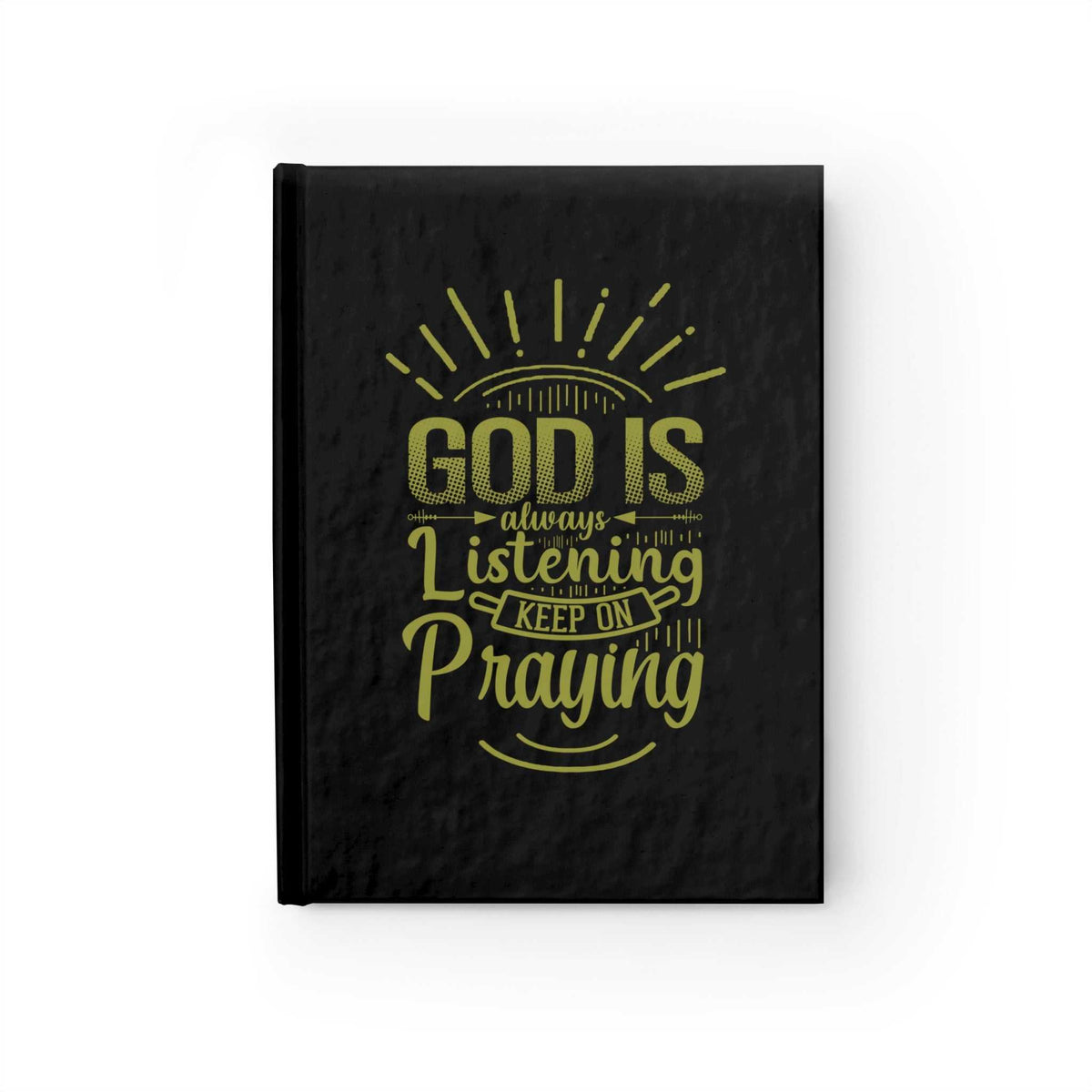 Faithful God Vision Board hardcover journal with motivational gold text