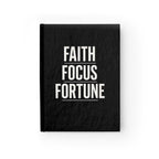 Focus & Faith Vision Board hardcover journal with motivational cover text