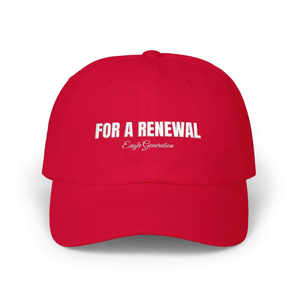 For a Renewal Cap red