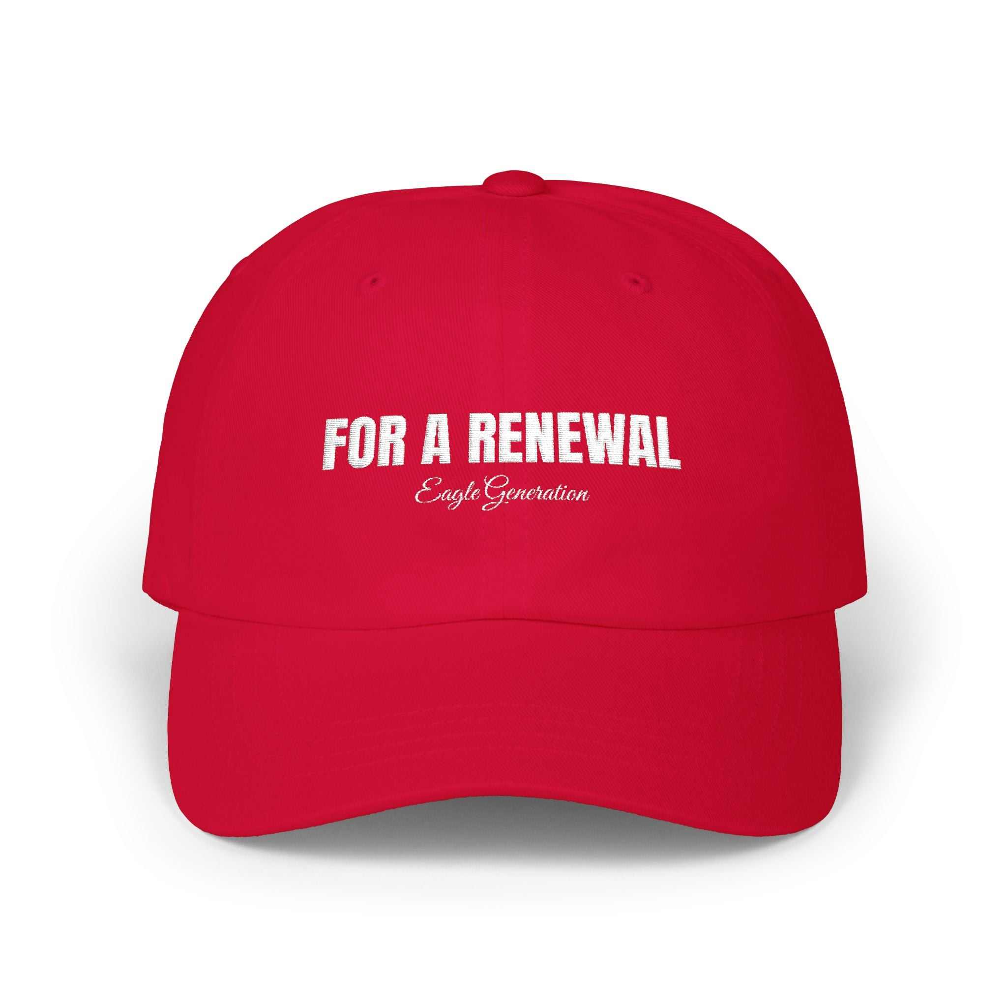 For a Renewal Cap red
