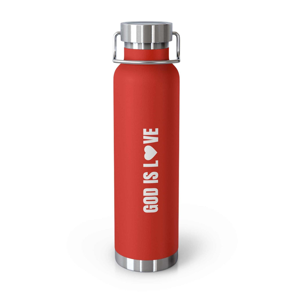 God Is Love Bottle 22oz stainless steel insulated water bottle with spill-proof design and double-wall vacuum insulation