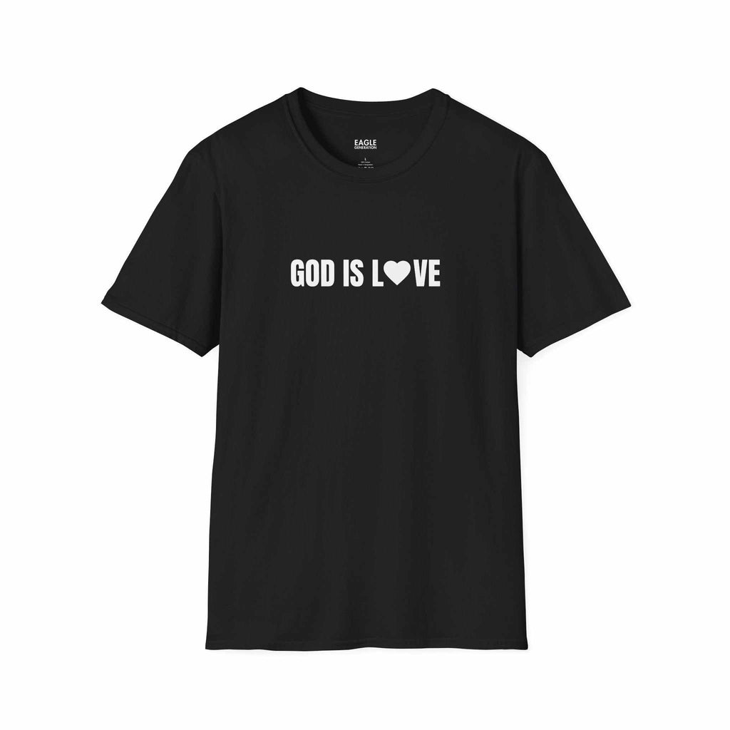 God Is Love T-Shirt with vacuum insulated stainless steel bottle, 22oz, spill-proof and BPA-free design