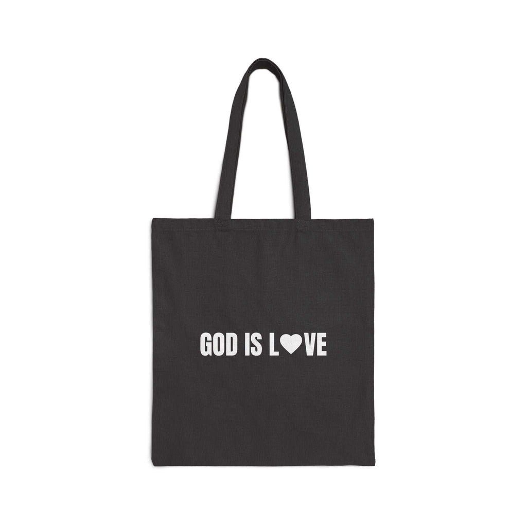 God Is Love Tote Bag with 22oz vacuum insulated stainless steel bottle, spill-proof and BPA free