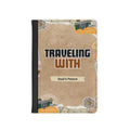 God’s Peace stylish passport cover in black PU faux leather with RFID blocking and inner pockets for cards and boarding passes