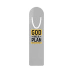 God's Plan Bookmark with inspirational text design