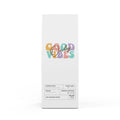 Good Vibes Coffee light roast 12oz bag with dried fruit and citrus notes