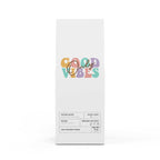 Good Vibes Coffee light roast 12oz bag with dried fruit and citrus notes
