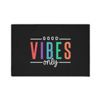 Good Vibes Floor Mat with colorful lettering
